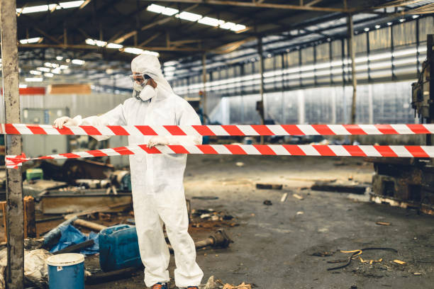 Professional Drug Lab Cleanup technician working in Westville, IN